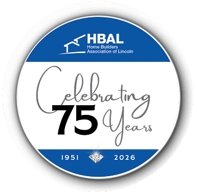 HBAL Home Builders Association of Lincoln 75th Anniversary 1951-2026