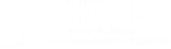 hbal_logo_final logo Home Builders Association of Lincoln logo with house outline and text.